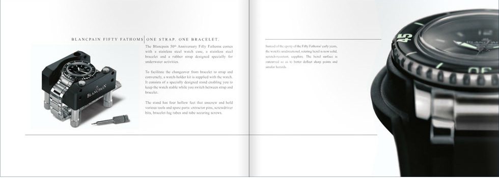 Art Direction of BLANCPAIN Watches Catalogue