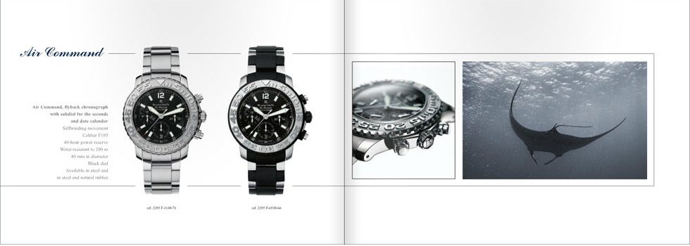 Art Direction of BLANCPAIN Watches Catalogue