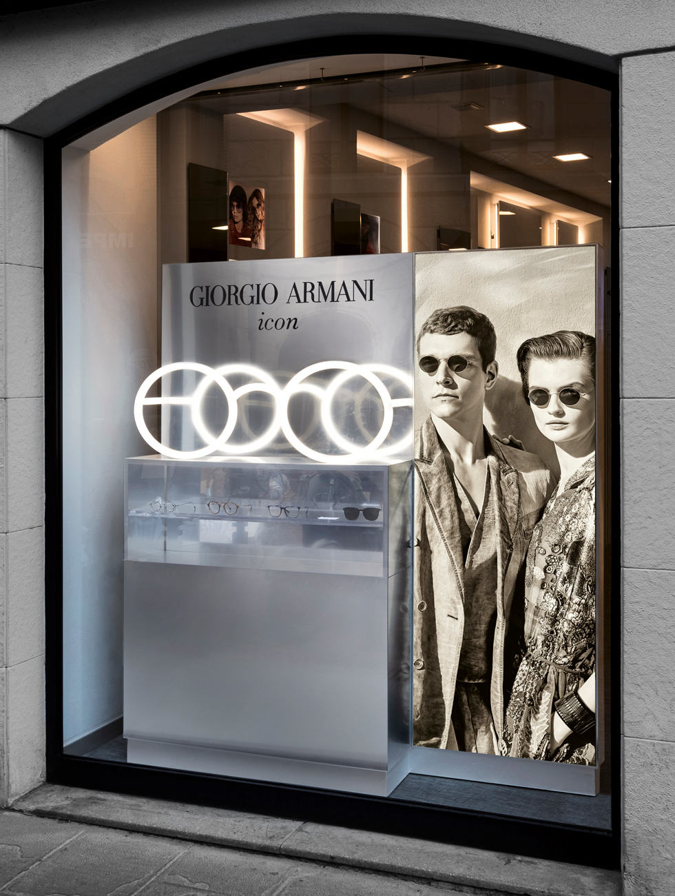 Giorgio Armani Icon Eyewear Shop Windows